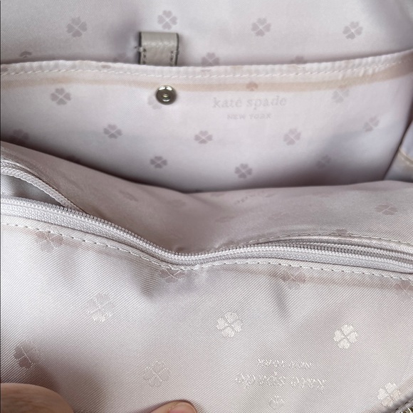 Kate Spade Polly leather Backpack Taupe - Picture 14 of 14